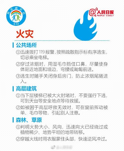 【512全国防灾减灾日】防灾知识请查收！
