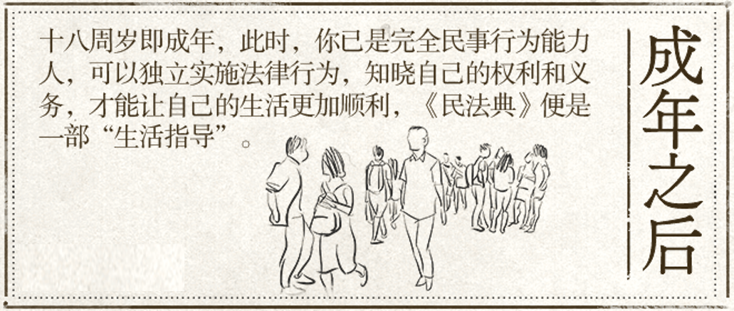 【普法学法】超全！民法典颁布后，各个年龄段法律权利义务对照表来了！附50个热点问题解答！