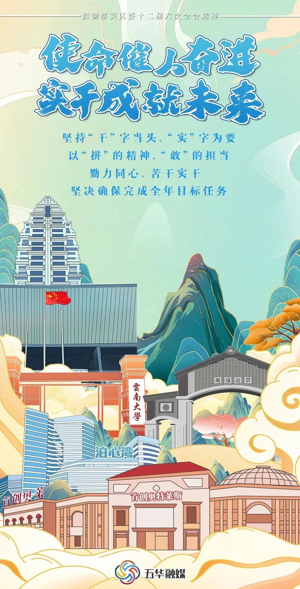 【高质量发展】干字当头 实字为要 , 海报带你看五华将如何“滚石上山爬坡过坎” 【高质量发展】干字当头 实字为要 , 海报带你看五华将如何“滚石上山爬坡过坎”